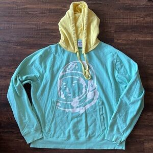 Billionaire Boys Club Mint Green Pullover Hoodie with Yellow Hood